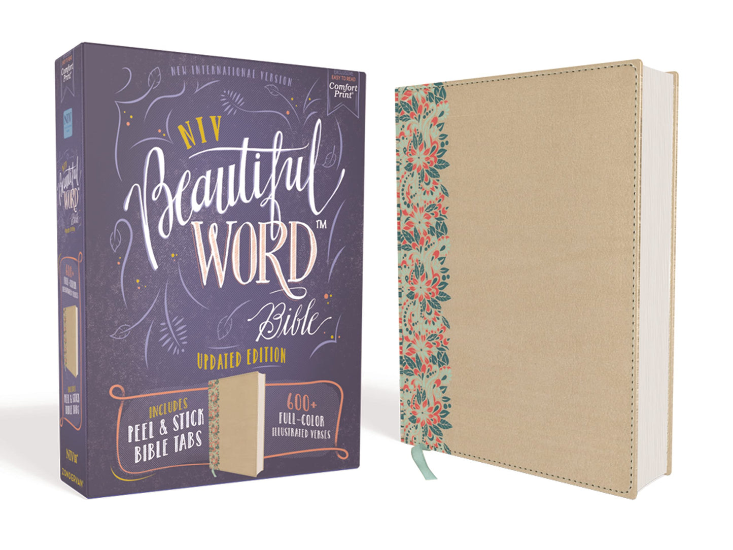 NIV, Beautiful Word Bible, Updated Edition, Peel/Stick Bible