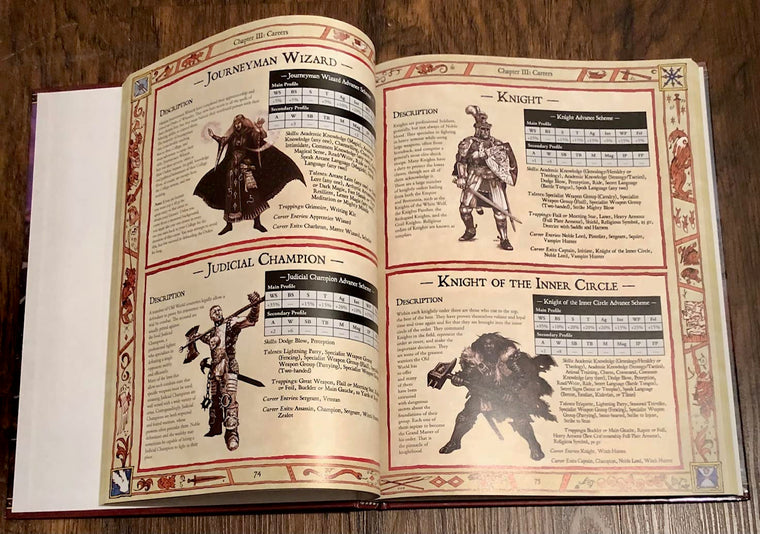 Warhammer Fantasy Roleplay Rulebook — back cover