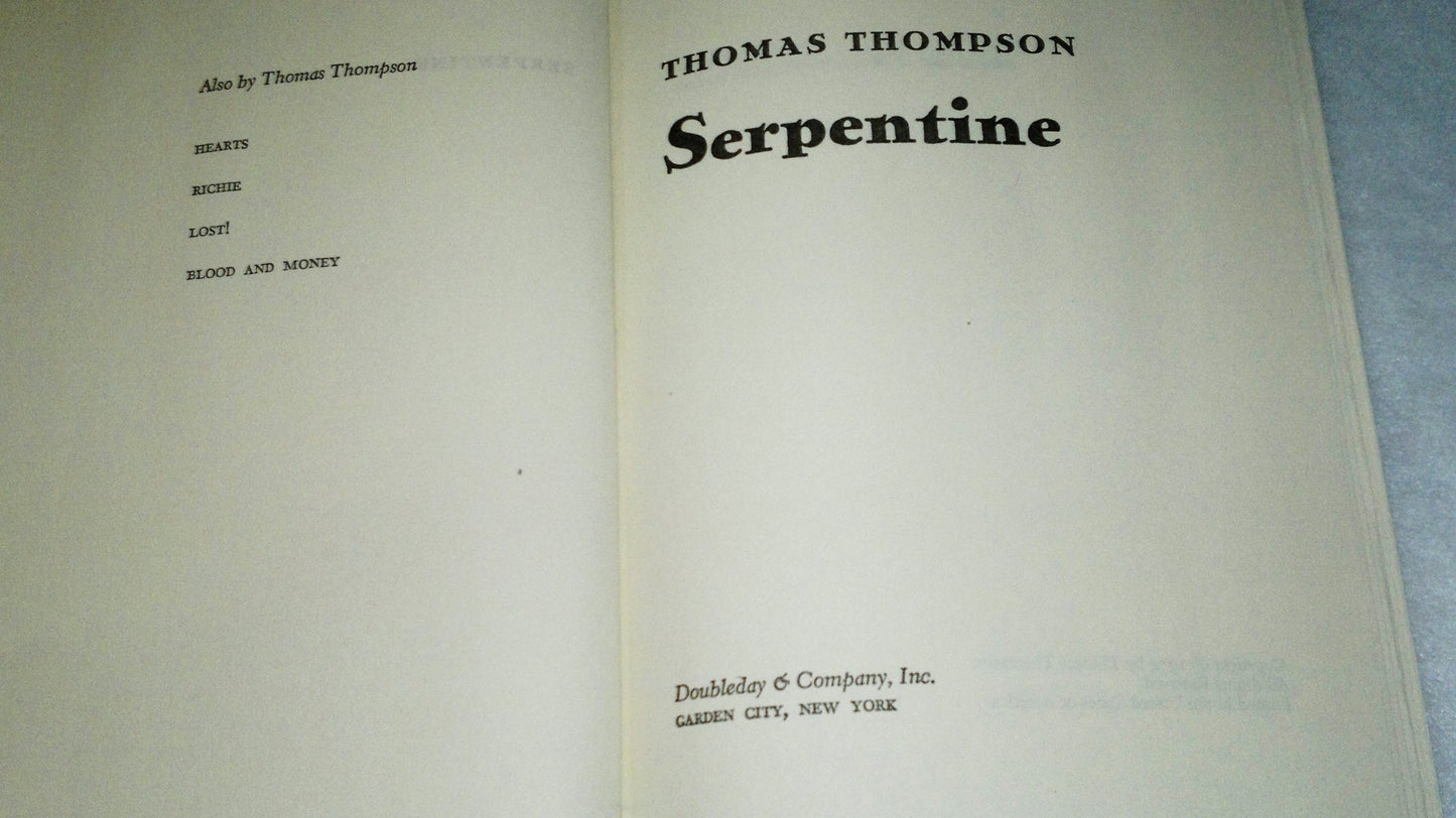 Serpentine by Thompson, Thomas