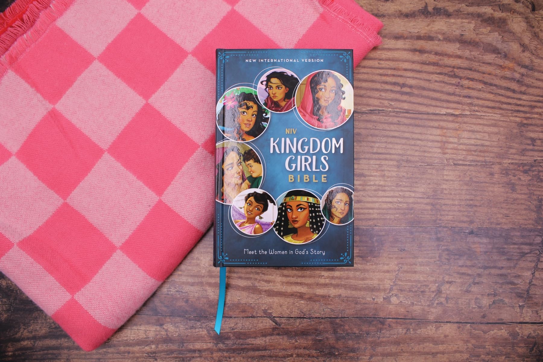 NIV, Kingdom Girls Bible, Full Color, Hardcover, Teal, Comfort Print: Meet the Women in God's Story (Best Gift for Girls Ages 8-12 to Build Faith, Strength, and Character)