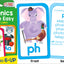 School Zone - Reading 4-Pack Flash Cards - Ages 4+, Kindergarten, 1st Grade, Sight Words, Phonics Made Easy, Word Families, Picture Words, High-Frequency Words, Beginning Reading, Rhyming, and More