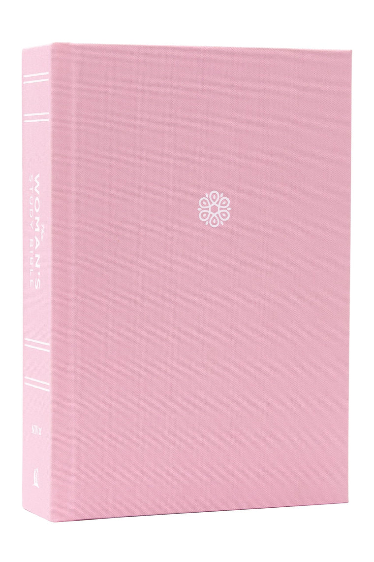 NIV, The Woman's Study Bible, Cloth over Board, Pink, Full-Color, Red Letter, Thumb Indexed: Receiving God's Truth for Balance, Hope, and Transformation