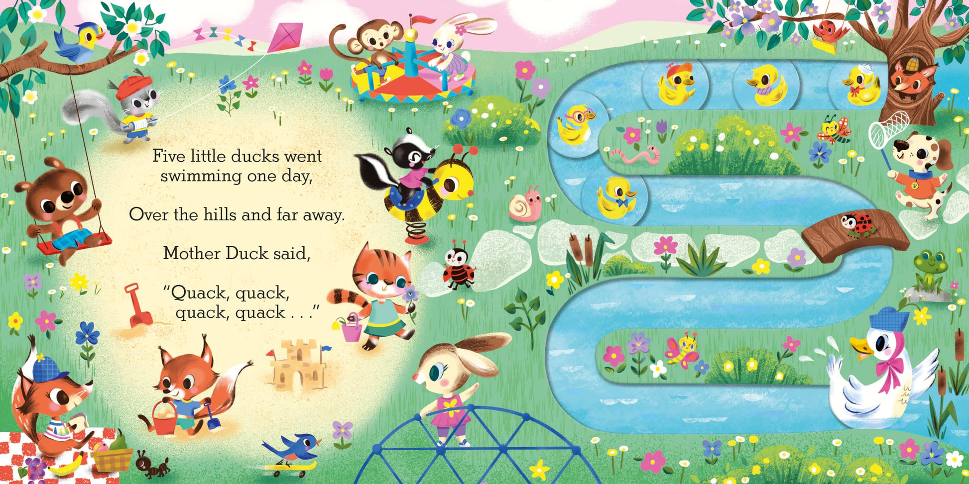 Macmillan Childrens Books Five Little Ducks A Nursery Rhyme Counting Book for Toddlers (Slide and Count).