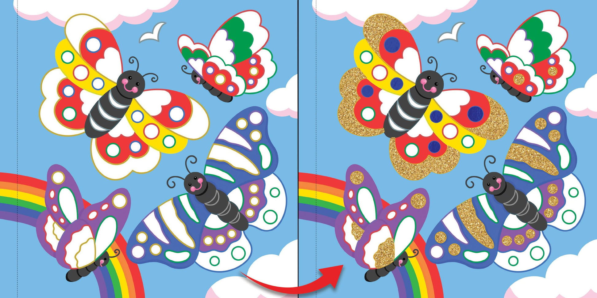 Color-By-Foil Sticker Book - Sparkle and Shine Create 10 amazing scenes using shiny colored foils. Just peel, press and lift. Voila!)