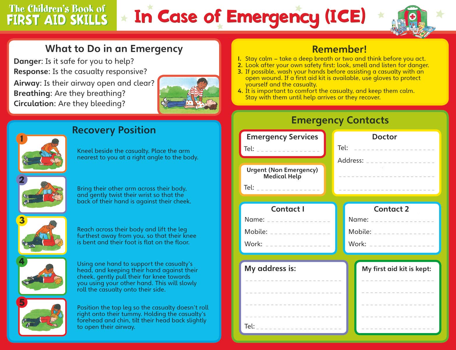 CHILDRENS BOOK OF - FIRST AID SKILLS (Star Reward Charts)