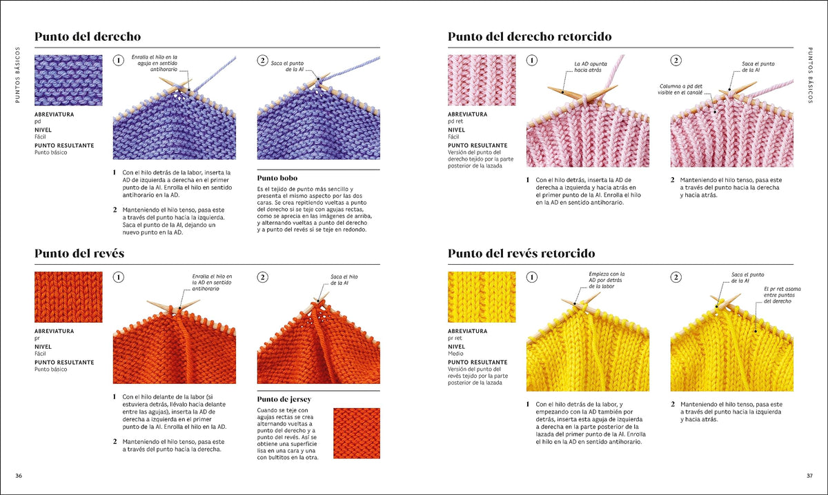 Punto paso a paso (Knitting Stitches Step-by-Step) (Spanish Edition)