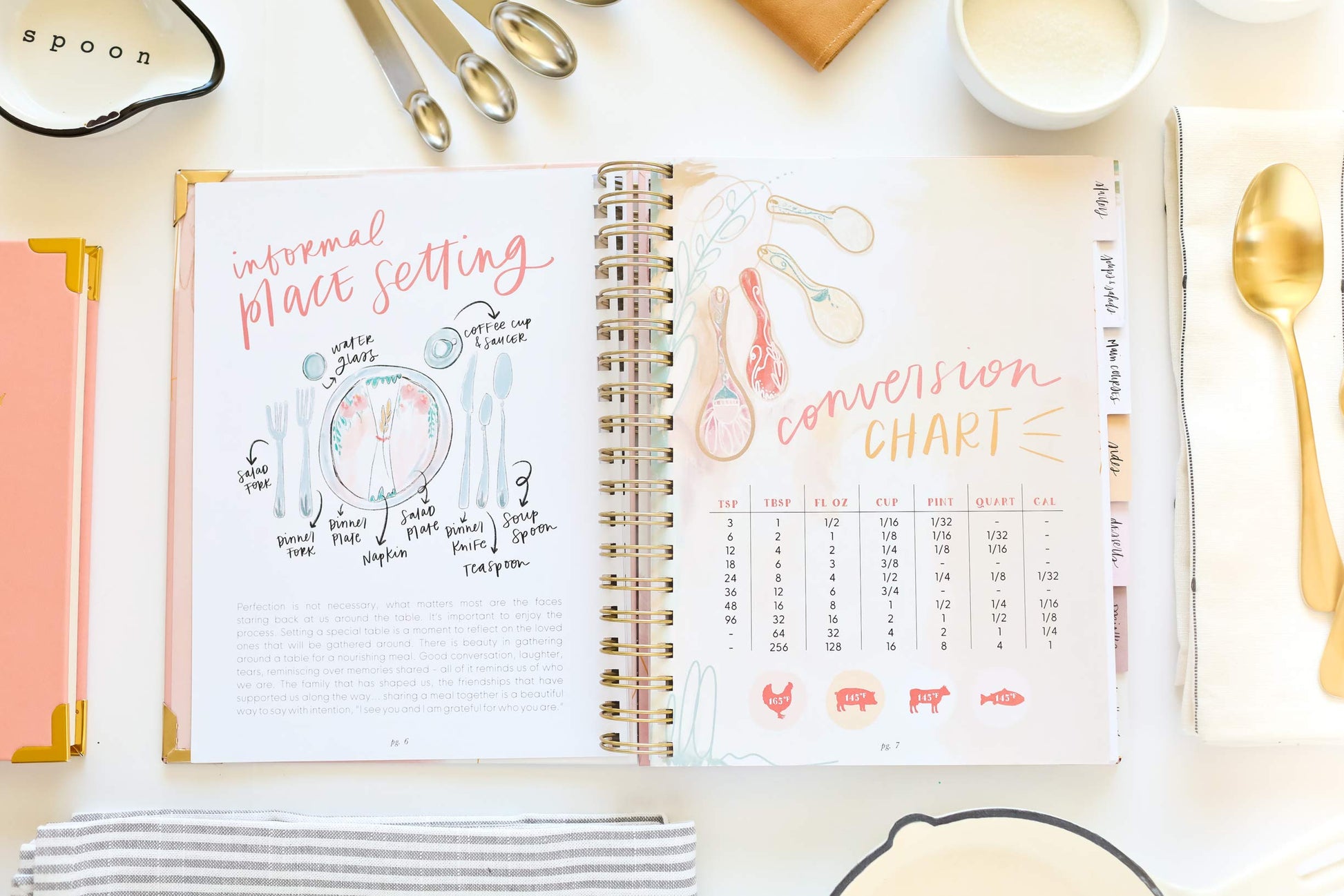 The Keepsake Recipe Book: A Blank Recipe Notebook To Write In Your Own Recipes & Create Your Own Cookbook Journal (Spiral-Bound Premium Hardcover Edition)