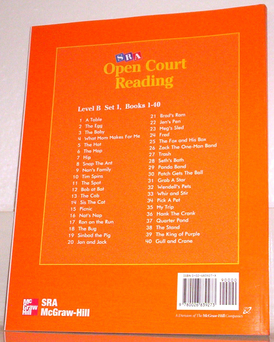 Open Court Reading Decodable Takehome Books: Level B, Set 1, Books 1-40