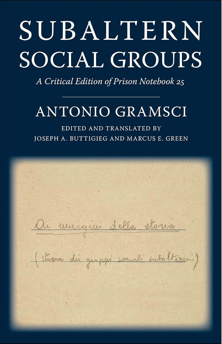 Subaltern Social Groups: A Critical Edition of Prison Notebook 25 (European Perspectives: A Series in Social Thought and Cultural Criticism)