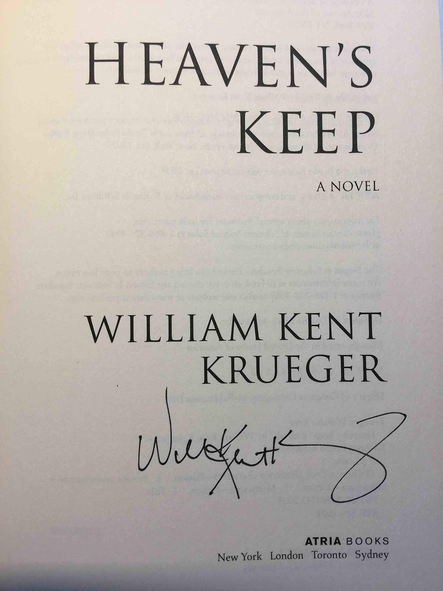 Heavens Keep: A Novel