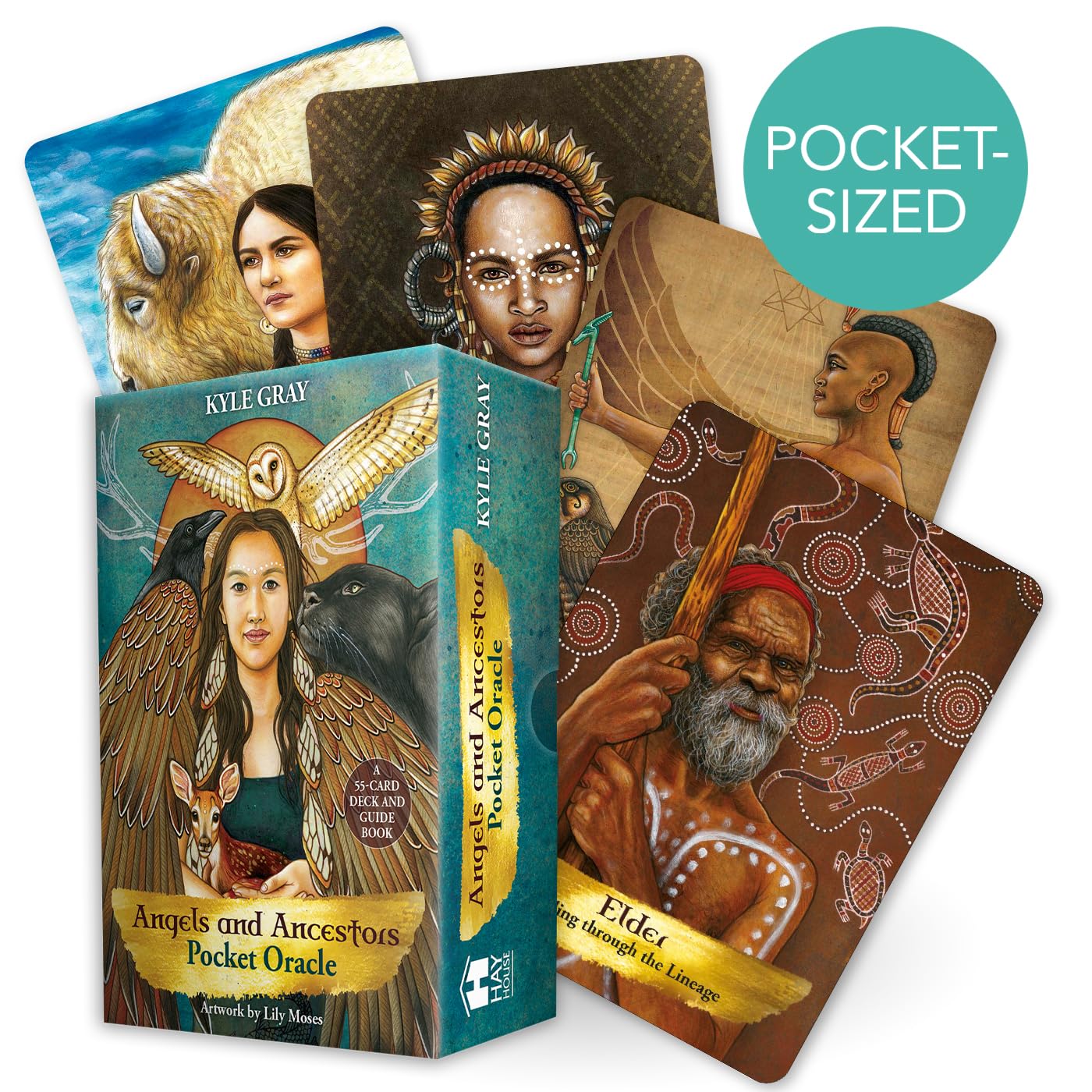 Angels and Ancestors Pocket Oracle Cards: A 55-Card Deck and Guidebook