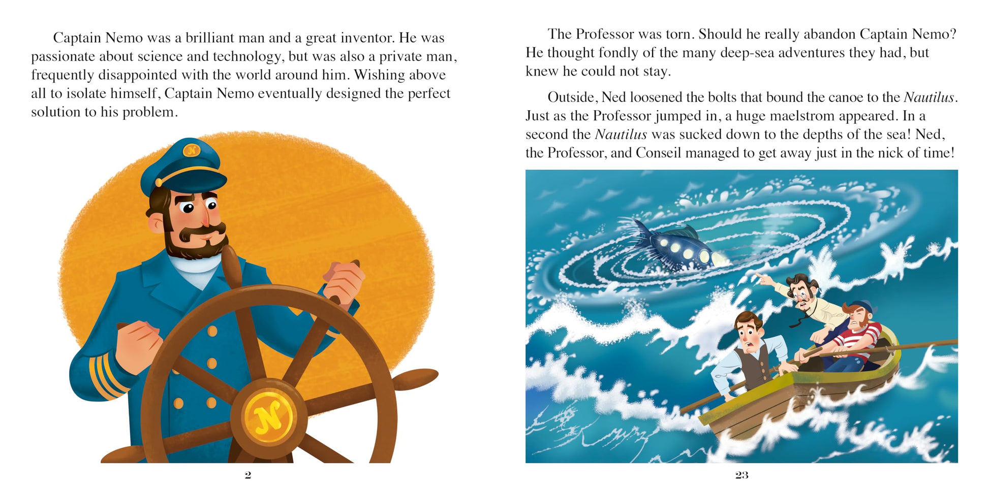 Phidal 20,000 Leagues Under the Sea Little Classics - Stories for kids, 24-page storybook