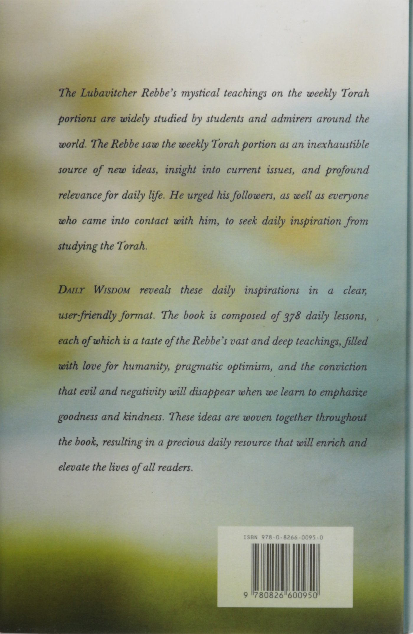 Daily Wisdom: Inspiring Insights on the Torah Portion from the Lubavitcher Rebbe