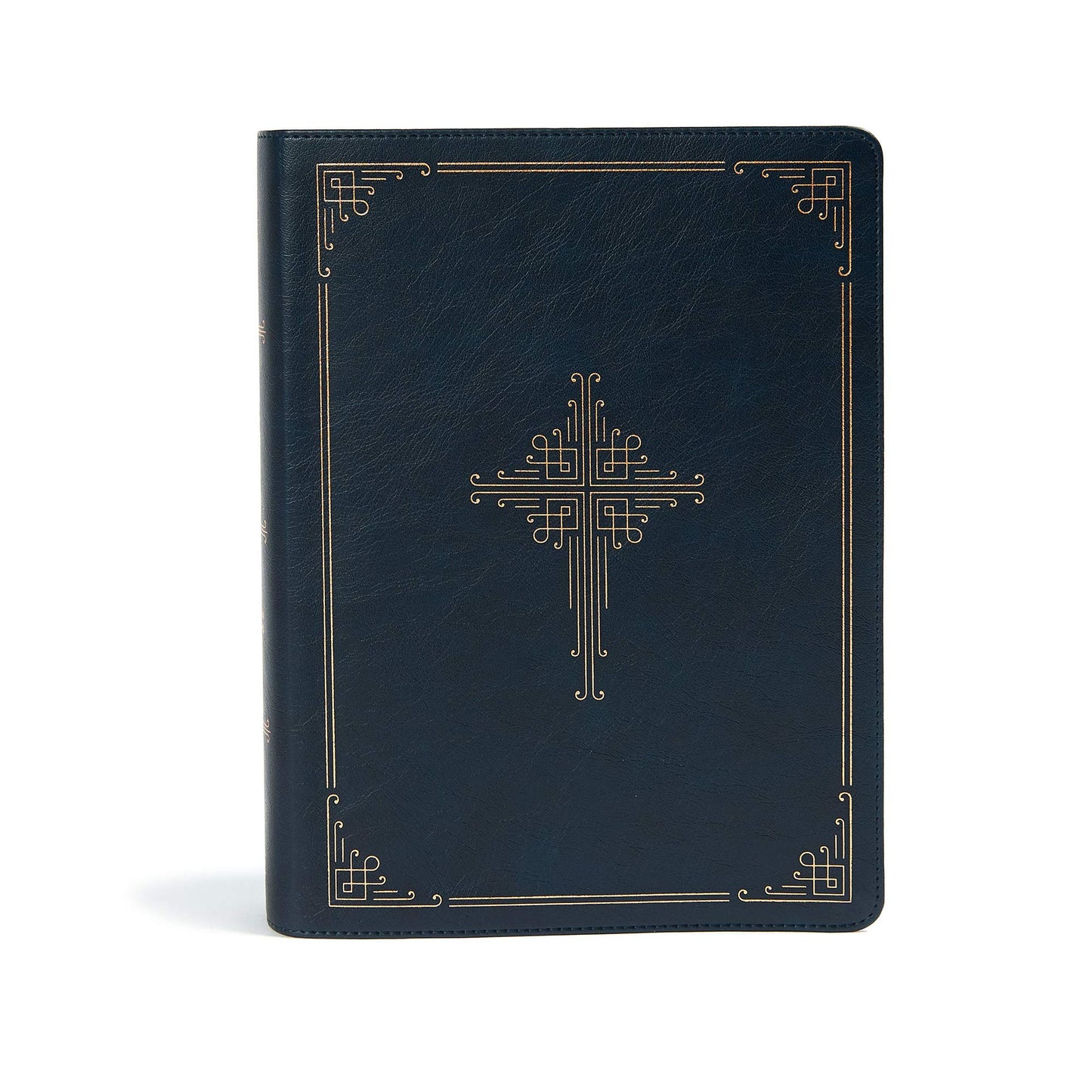 CSB Ancient Faith Study Bible, Navy LeatherTouch, Black Letter, Church Fathers, Study Note Commentary, Articles, Profiles, Easy-to-Read Bible Serif Type