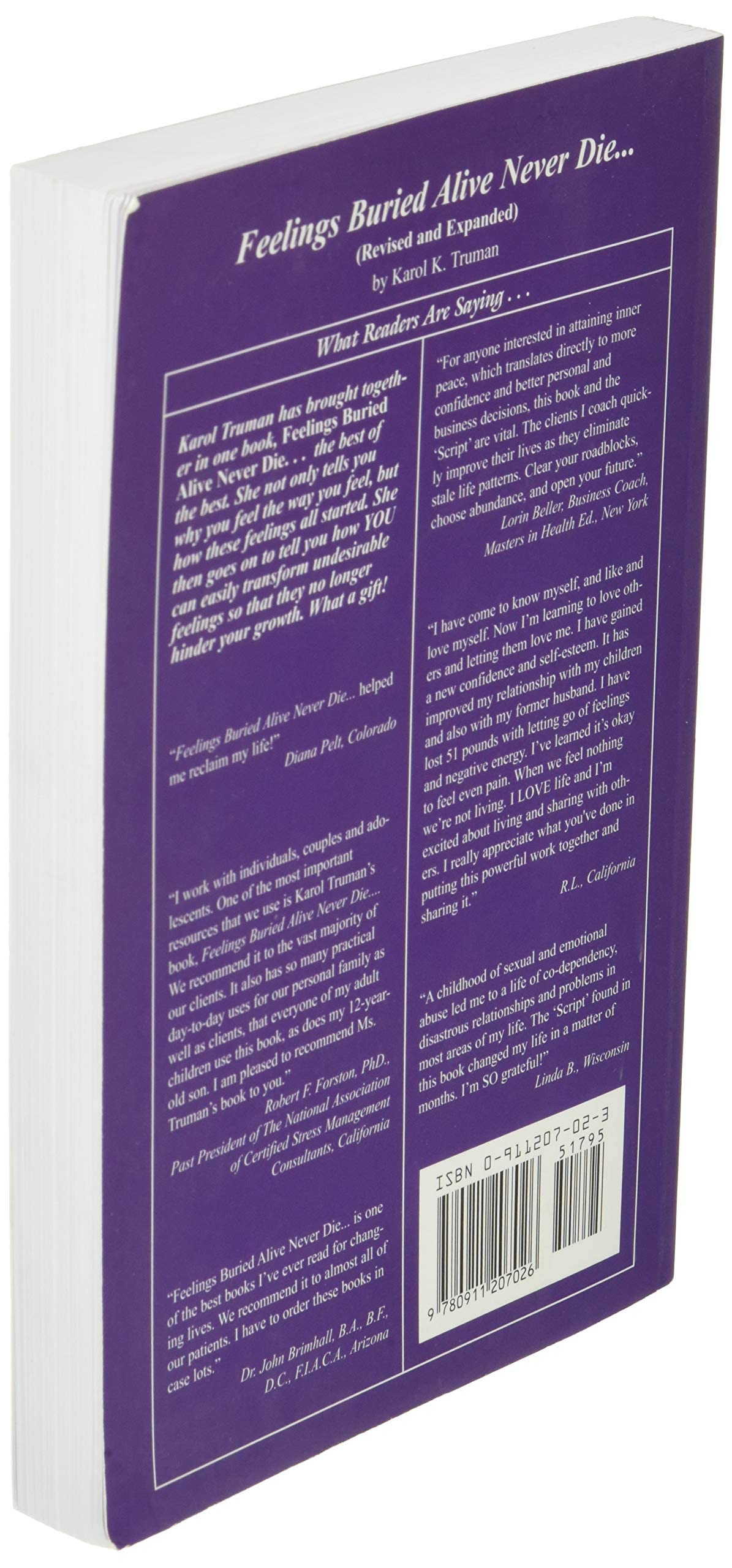 Feelings Buried Alive Never Die by Karol K. Truman