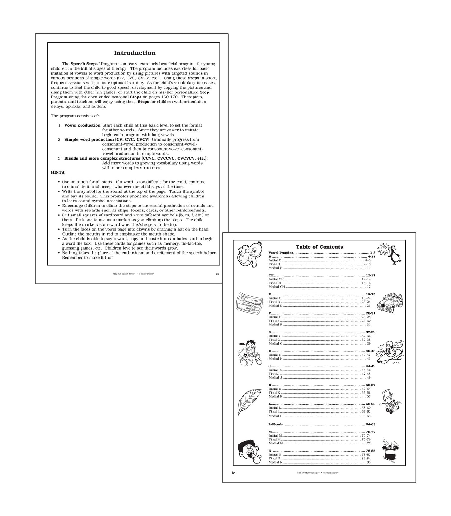 Super Duper Publications  Speech Steps Reproducible Drills for Artic and Language Book  Educational Learning Resource for Children