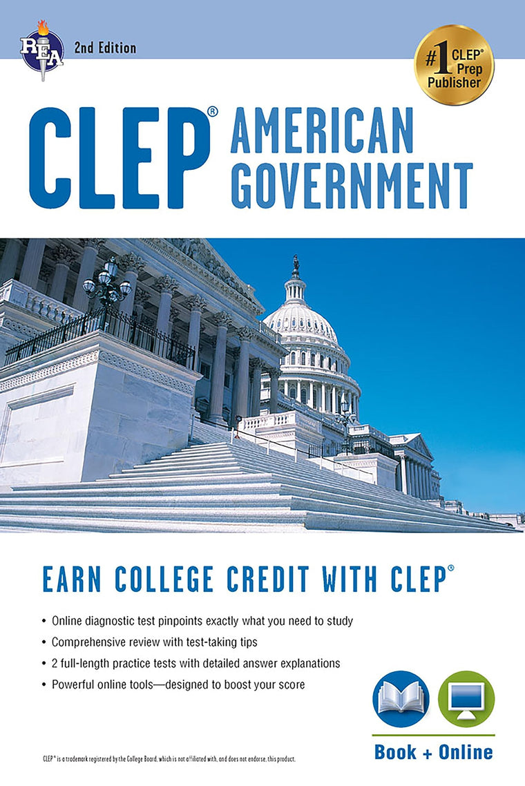 CLEP American Government Book + Online (CLEP Test Preparation)