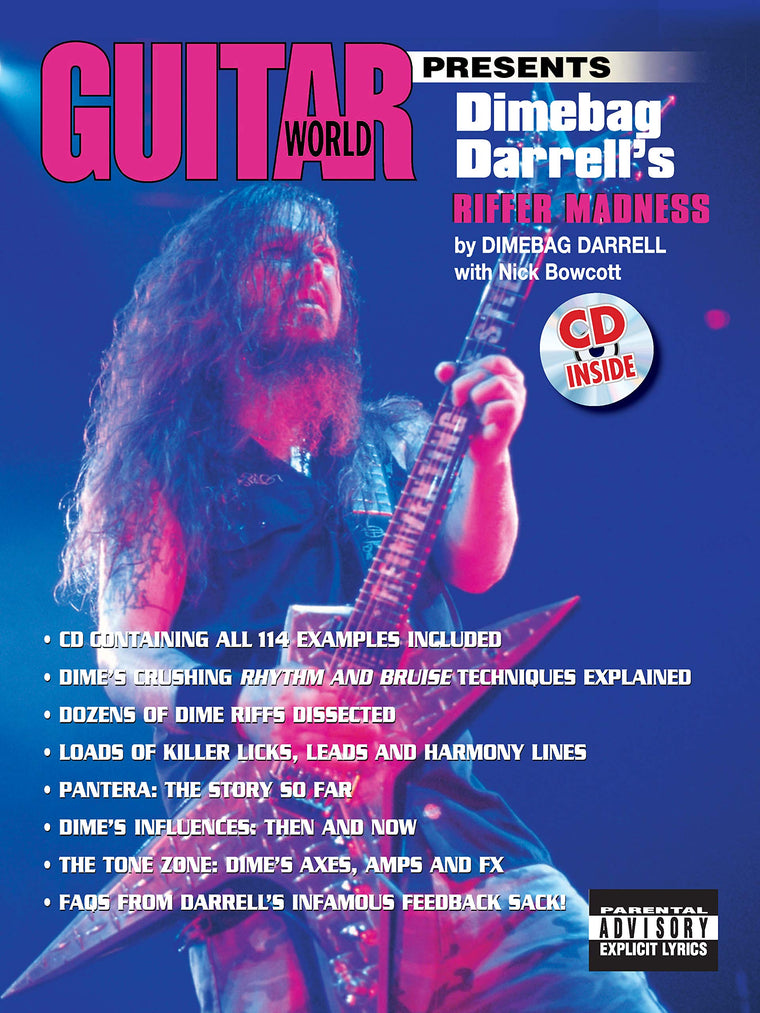 Guitar World Presents Dimebag Darrell's Riffer Madness: Book & Online Audio