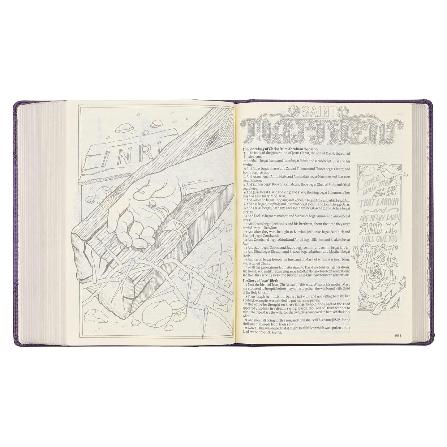 KJV Holy Bible, My Creative Bible, Faux Leather Hardcover w/Ribbon Markers, King James Version, Purple Two-tone (KJV Creative Editions)