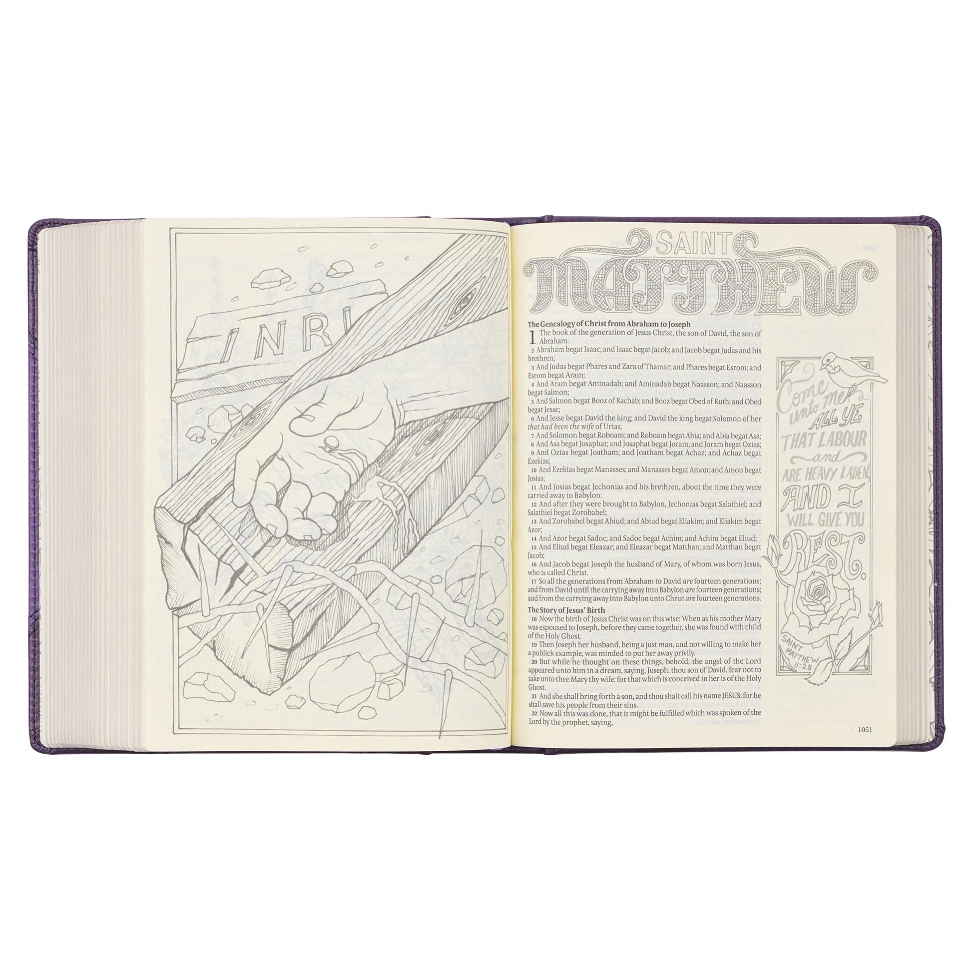 KJV Holy Bible, My Creative Bible, Faux Leather Hardcover w/Ribbon Markers, King James Version, Purple Two-tone (KJV Creative Editions)