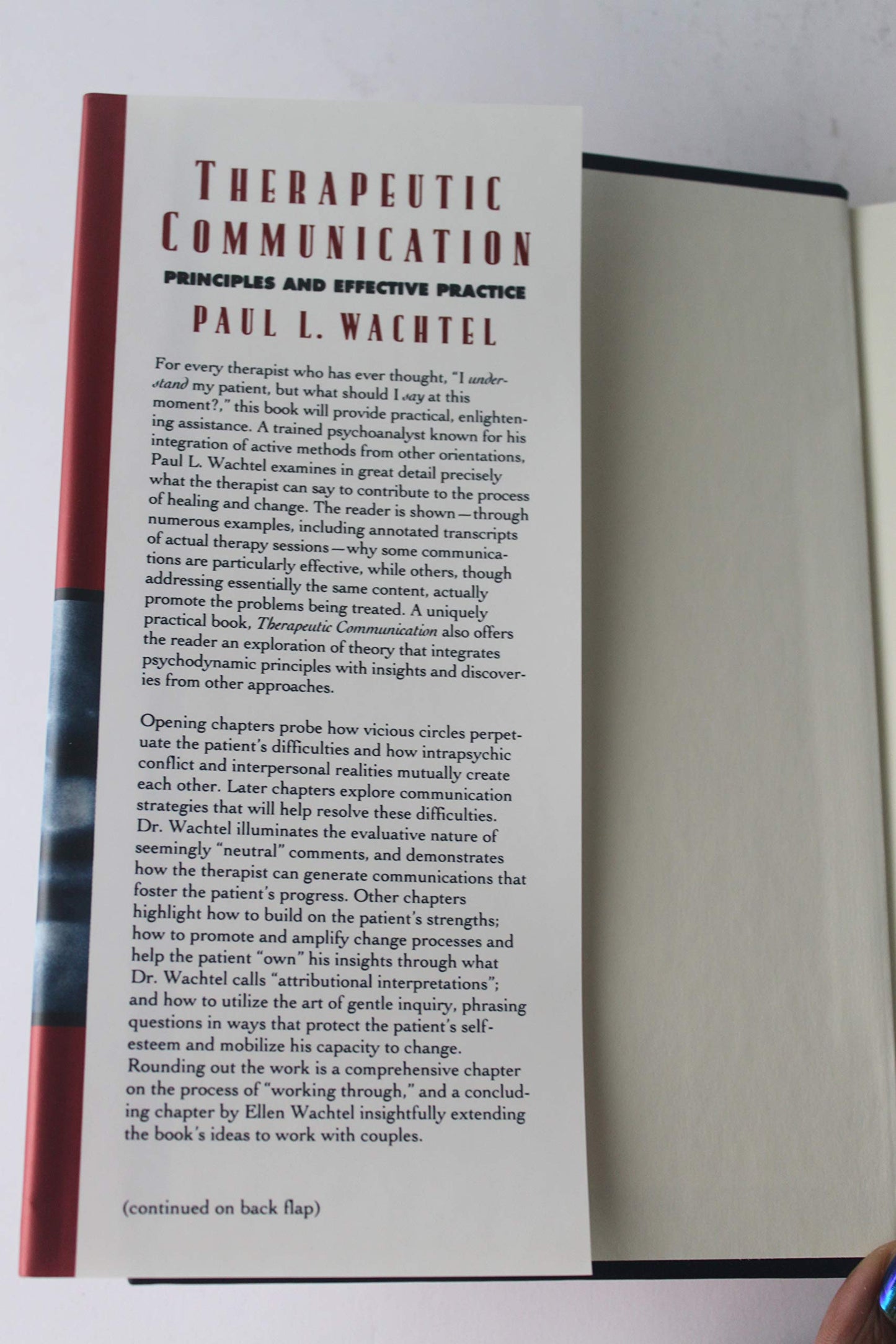 Therapeutic Communication: Principles and Effective Practice