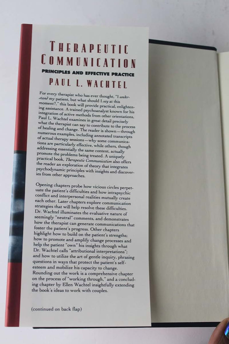Therapeutic Communication: Principles and Effective Practice