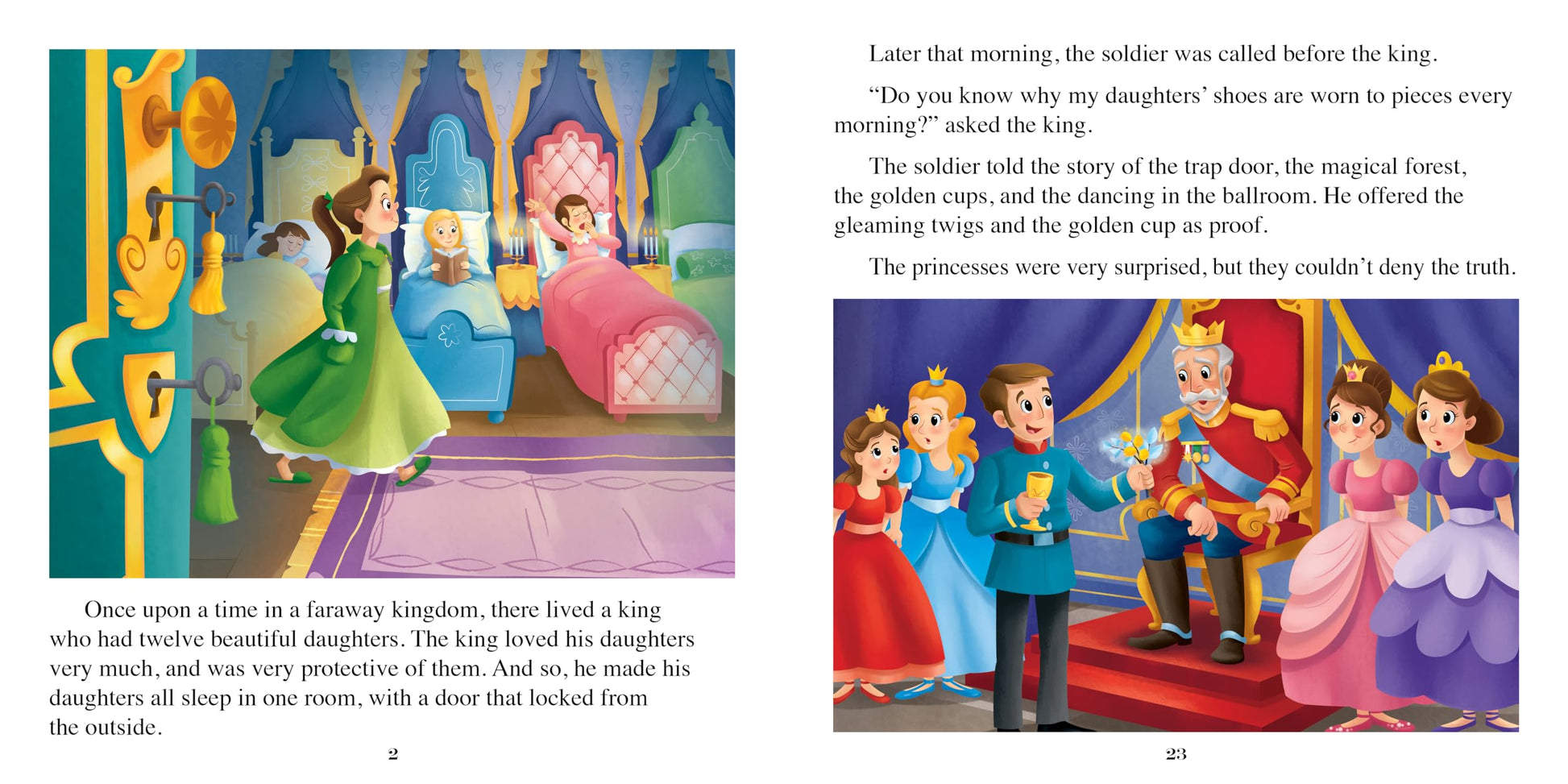 Phidal Twelve Dancing Princesses Little Classics - Stories for kids, 24-page storybook