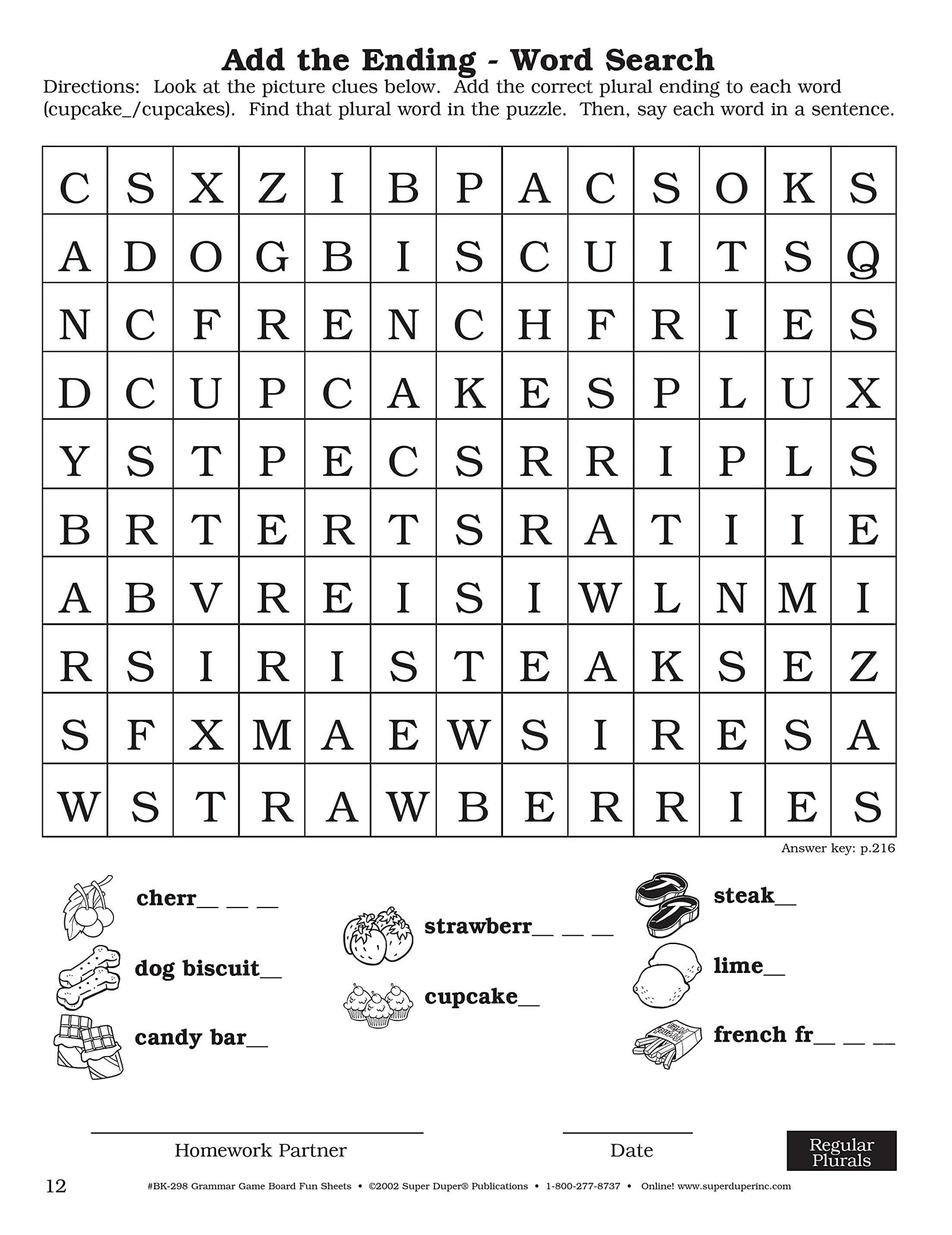 Super Duper Publications  Say and Do Grammar Game Board Fun Sheets  Educational Resource for Children