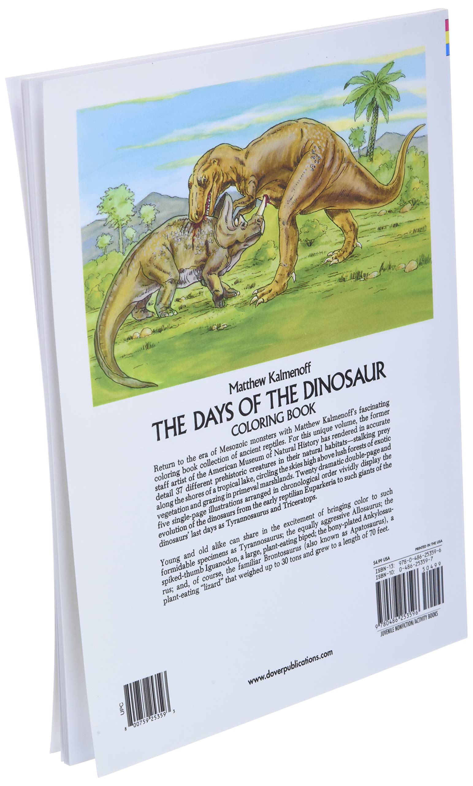The Days of the Dinosaur Coloring Book
