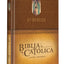 La Biblia Católica: Edición letra grande. Tapa dura, marrón, con Virgen de Guadalupe en cubierta / Catholic Bible. Hard Cover, brown, with Virgen (Spanish Edition)