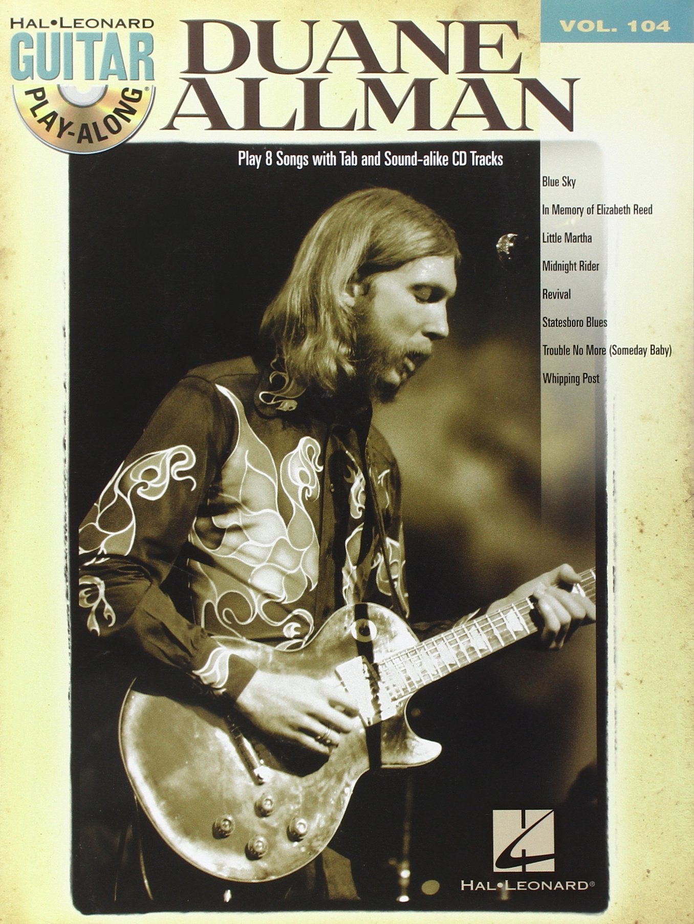 Duane Allman: Guitar Play-Along Volume 104 (Guitar Play-along, 104)
