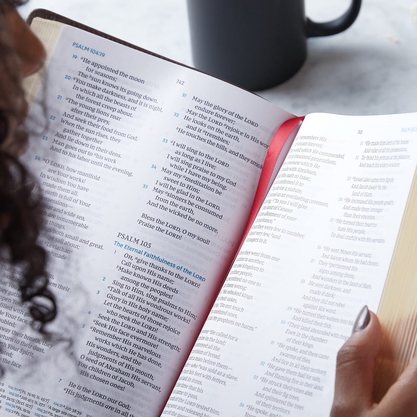 NKJV, Large Print Verse-by-Verse Reference Bible, Maclaren Series, Leathersoft, Black, Comfort Print: Holy Bible, New King James Version