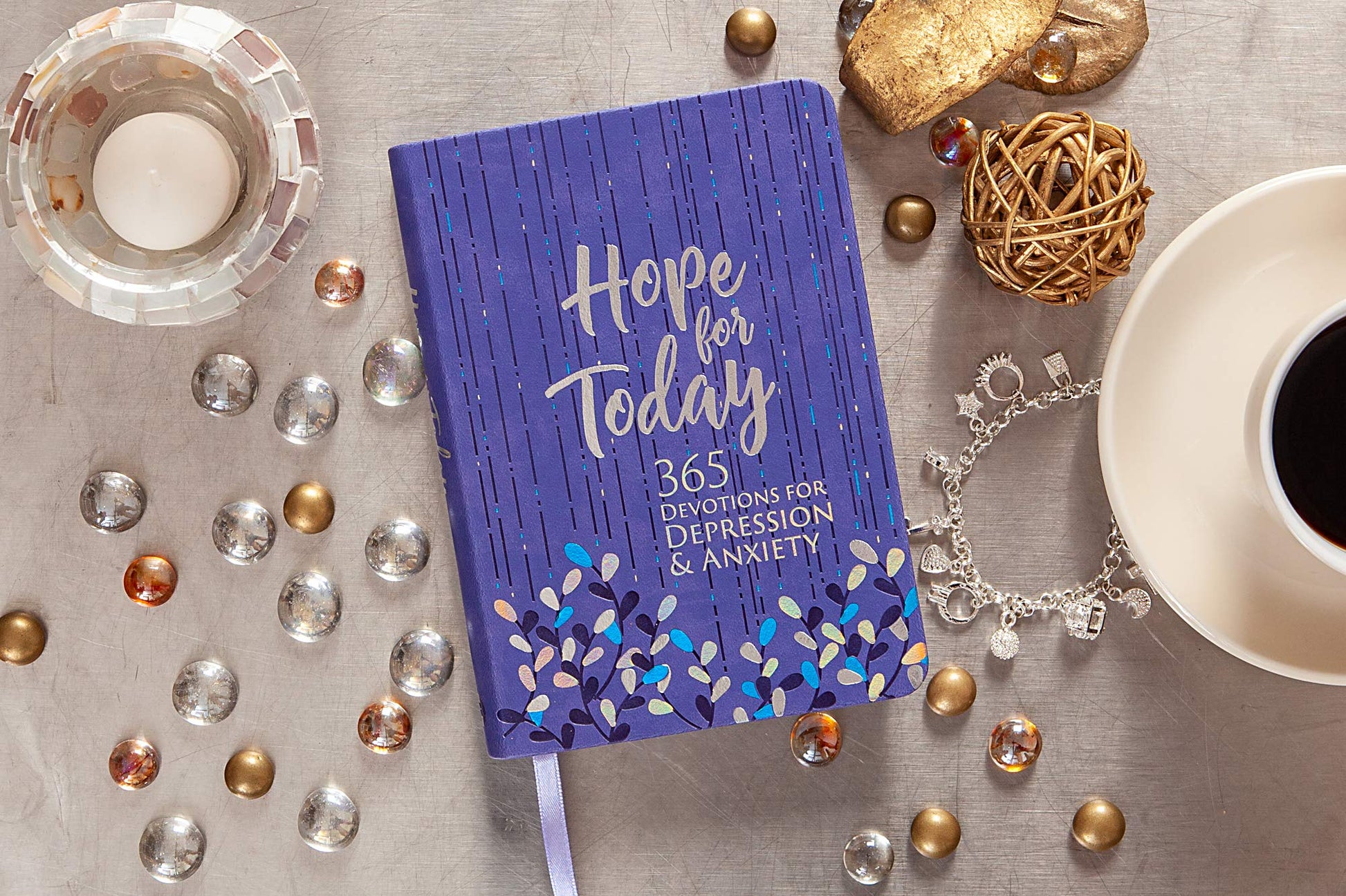 Hope for Today: 365 Devotions for Depression & Anxiety (Faux Leather) - 365 Daily Devotions to Help Find Hope, Joy, and Peace Through Gods Love