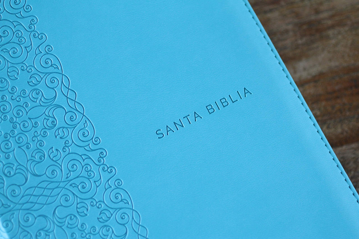 Biblia Reina Valera 1960 letra grande. Smil piel aguamarina,