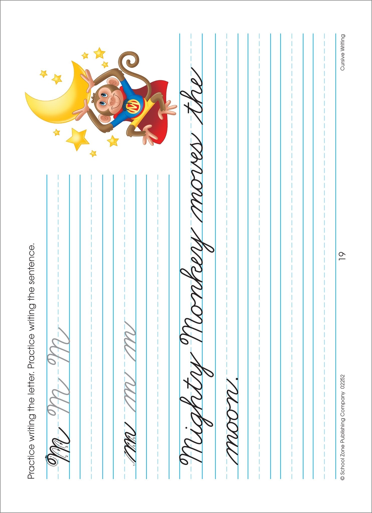School Zone Cursive Writing Workbook: 64 Pages, 3rd Grade, 4th Grade, Practice Handwriting, Tracing, Letters, Words, Sentences, Ages 8 to 10 (I Know It! Book Series)