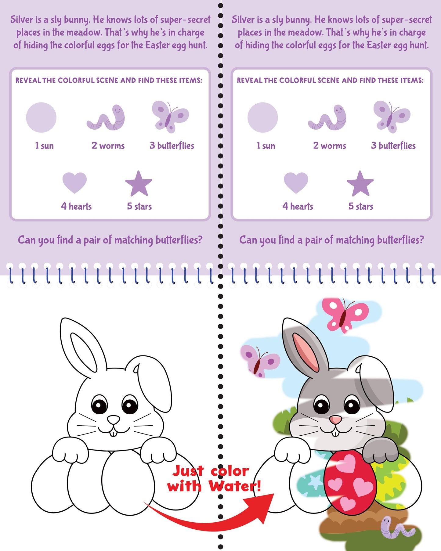 Color With Water - Easter (includes mess free water pen)