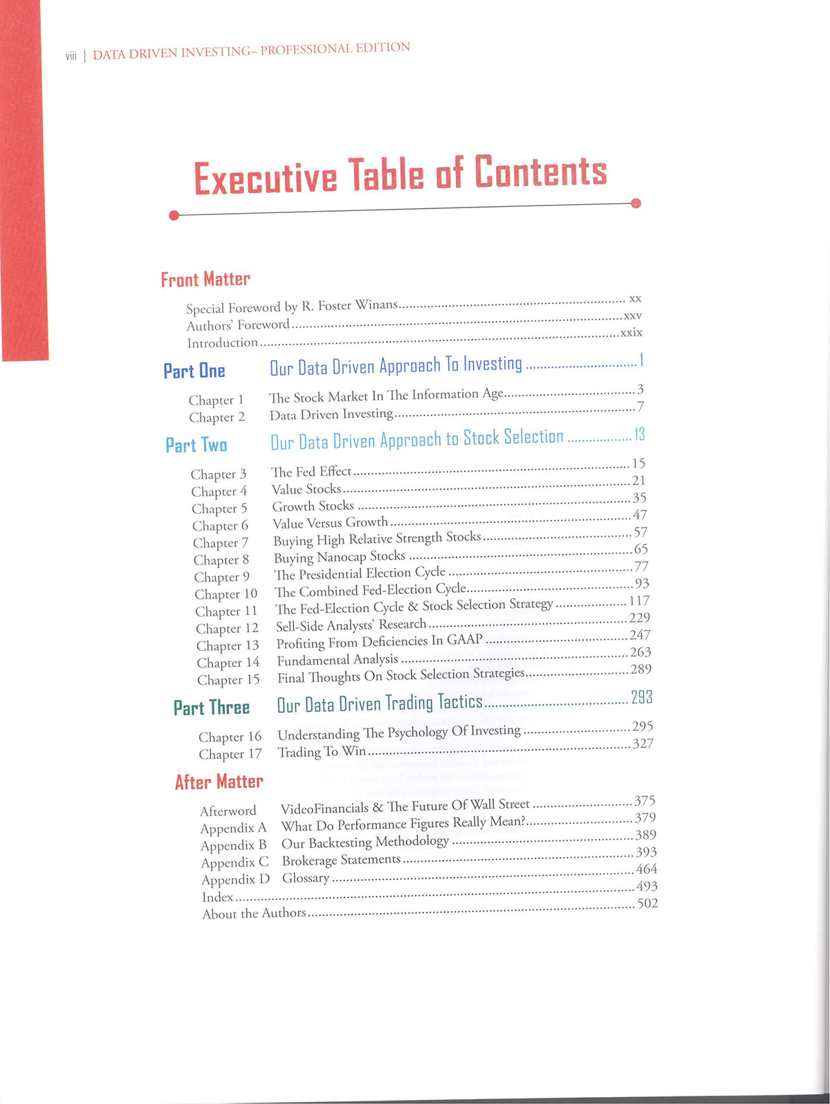 Data Driven Investing (Professional Edition)