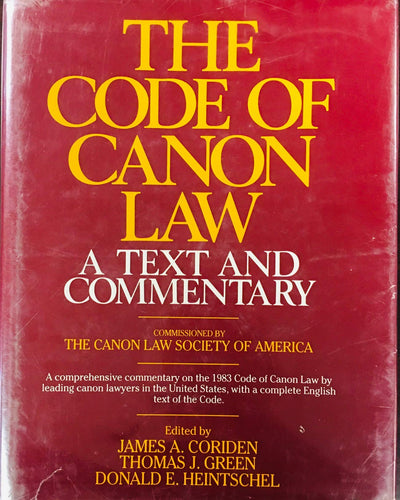 The Code of Canon Law: A Text and Commentary