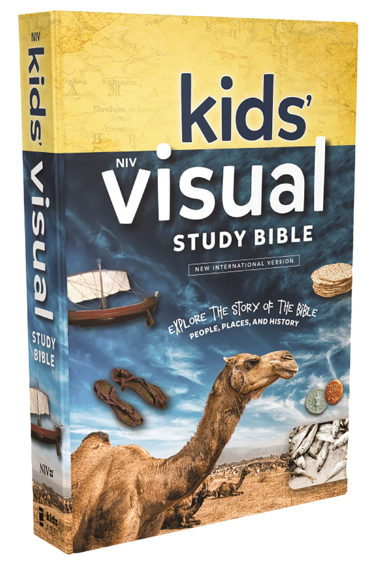 NIV, Kids' Visual Study Bible, Hardcover, Blue, Full Color