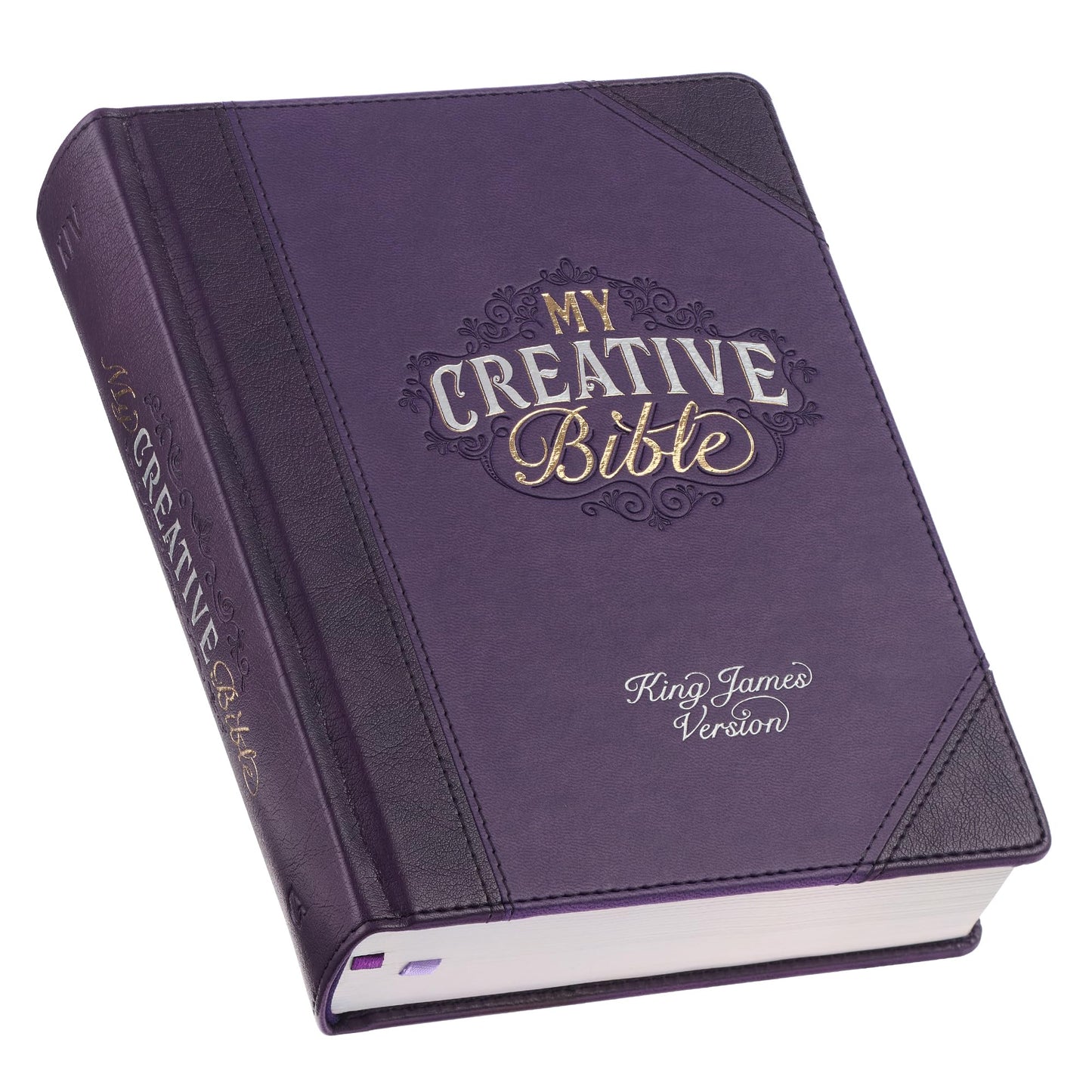 KJV Holy Bible, My Creative Bible, Faux Leather Hardcover w/Ribbon Markers, King James Version, Purple Two-tone (KJV Creative Editions)