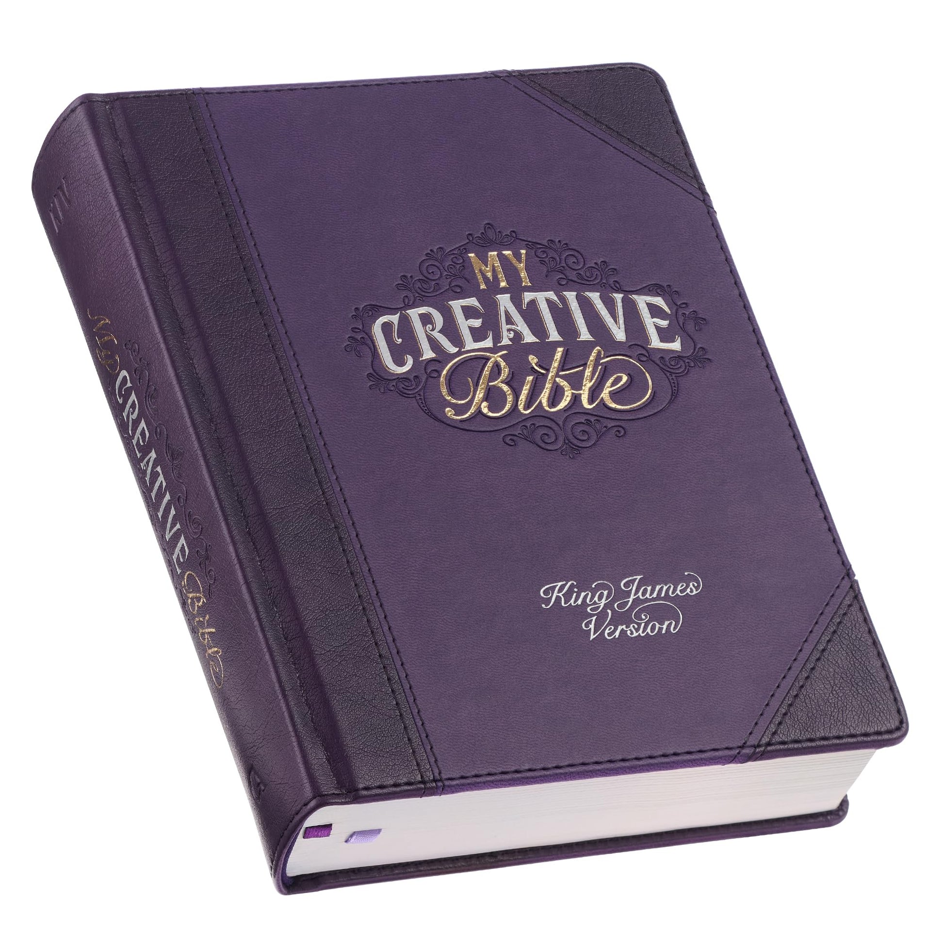 KJV Holy Bible, My Creative Bible, Faux Leather Hardcover w/Ribbon Markers, King James Version, Purple Two-tone (KJV Creative Editions)