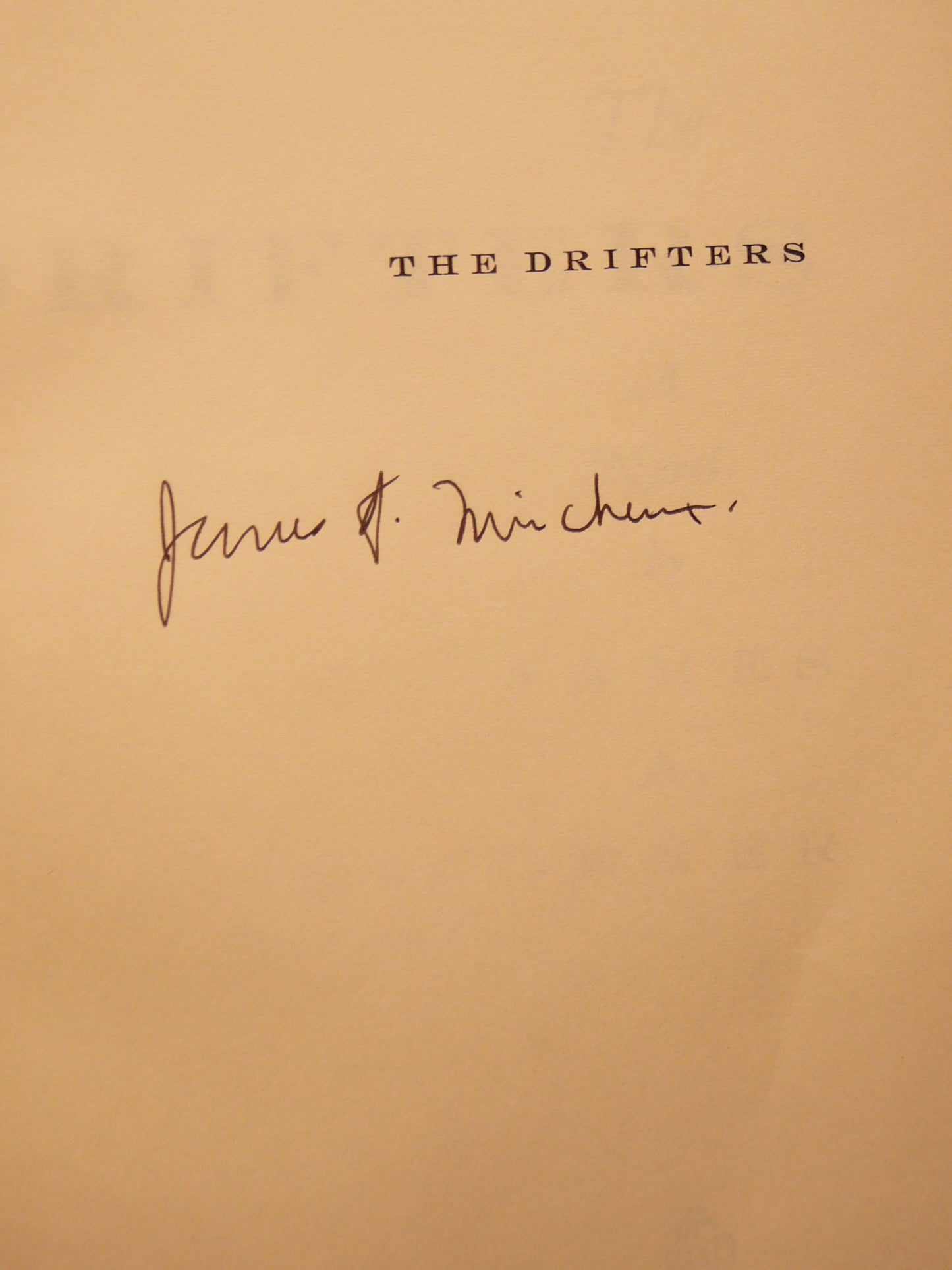 The Drifters by James A. Michener