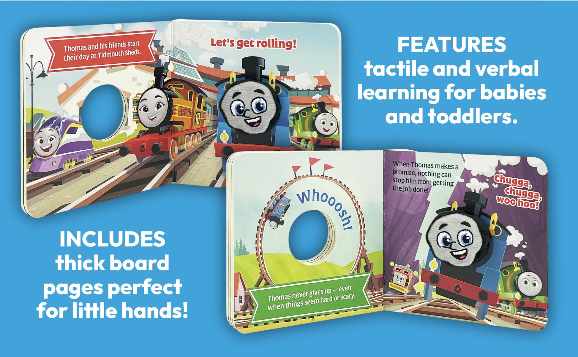 Hello, Thomas! Thomas the Tank Engine Children's Finger Puppet Board Book, Ages 1-4 (Thomas & Friends)