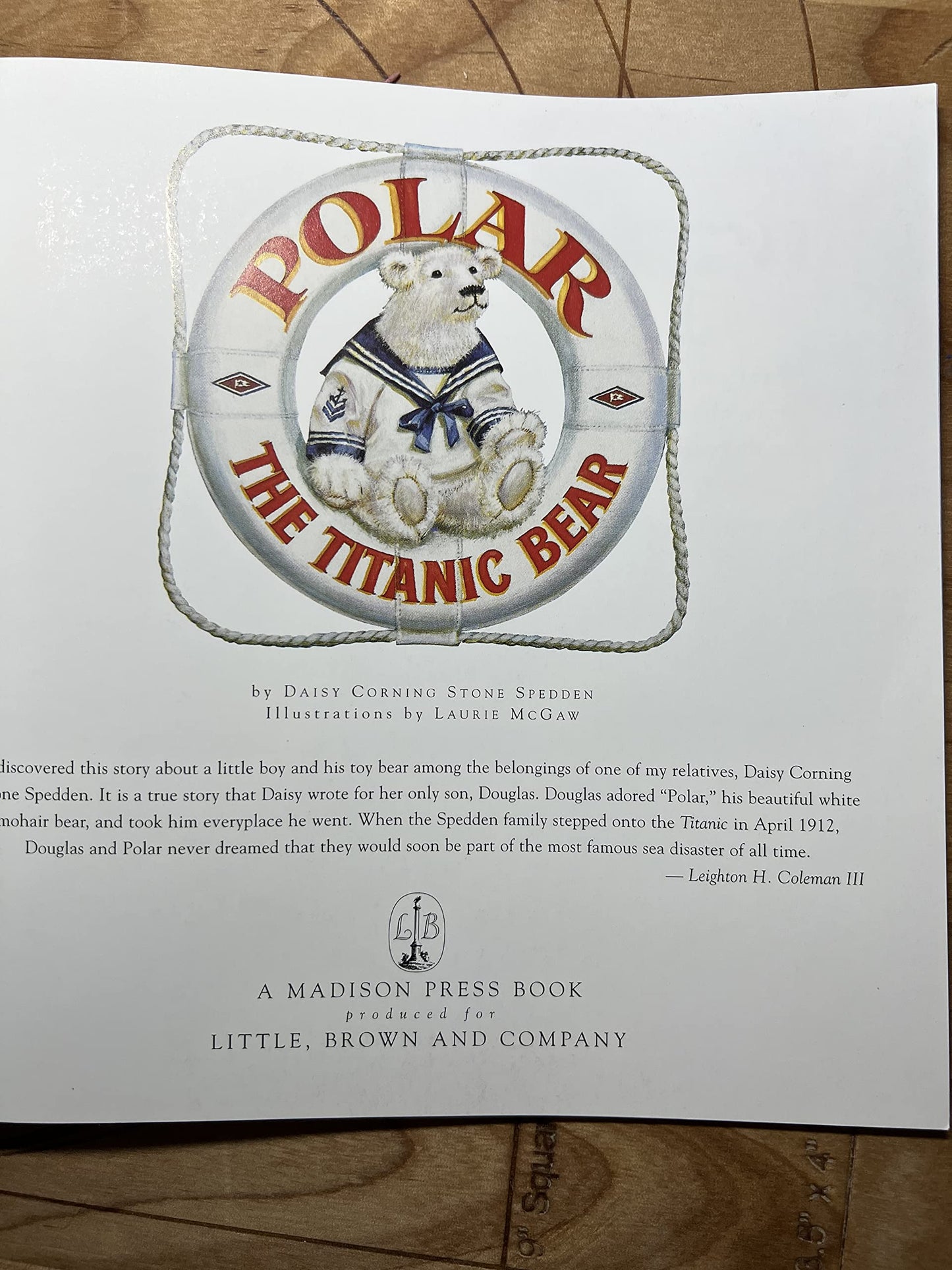 Polar the Titanic Bear by Daisy Corning Stone Spedden