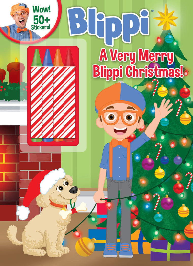 Blippi: A Very Merry Blippi Christmas (Color & Activity with Crayons)
