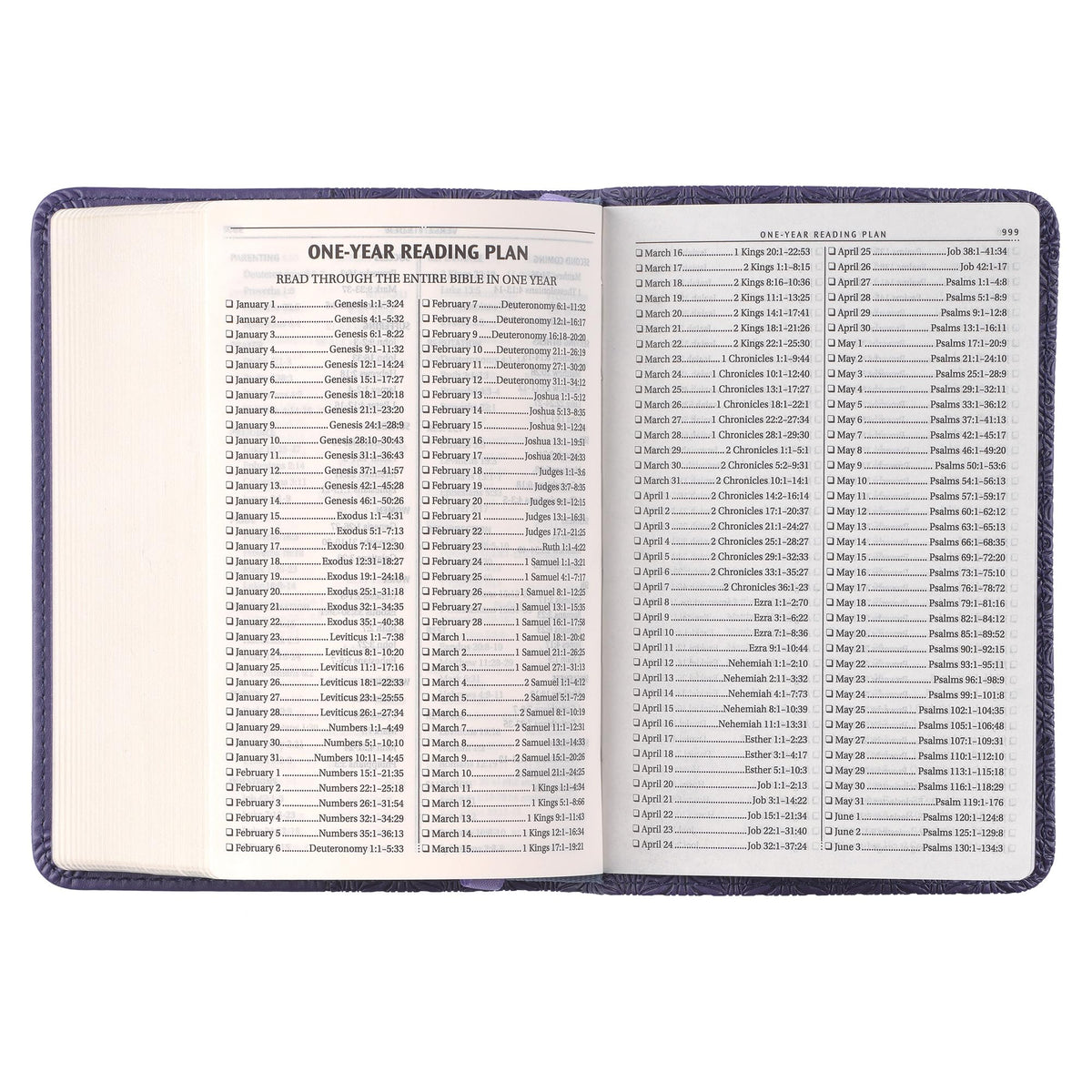 KJV Holy Bible, Mini Pocket Size, Faux Leather Red Letter Edition - Ribbon Marker, King James Version, Purple (KJV Pocket Editions)