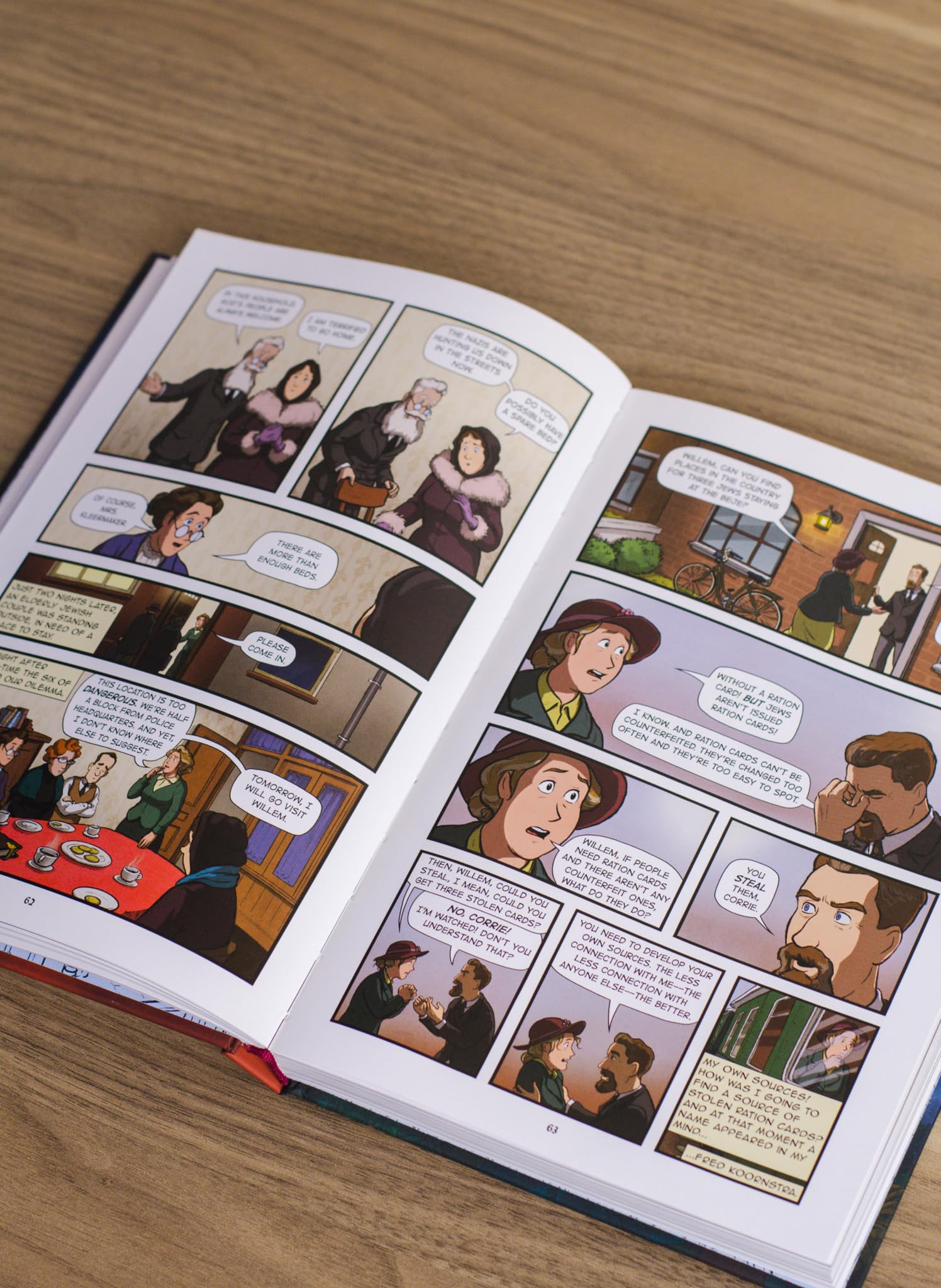 The Hiding Place: A Graphic Novel  For Ages 8-12  Full Color Illustrations  World War II Biography