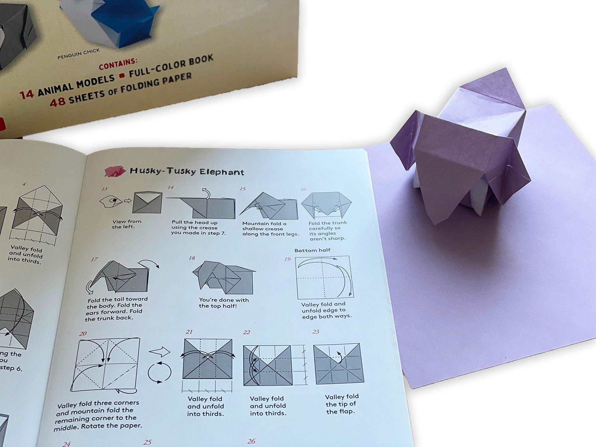 Origami Animal Boxes Kit: Cute Paper Models with Secret Compartments! (14 Animal Origami Models + 48 Folding Sheets)