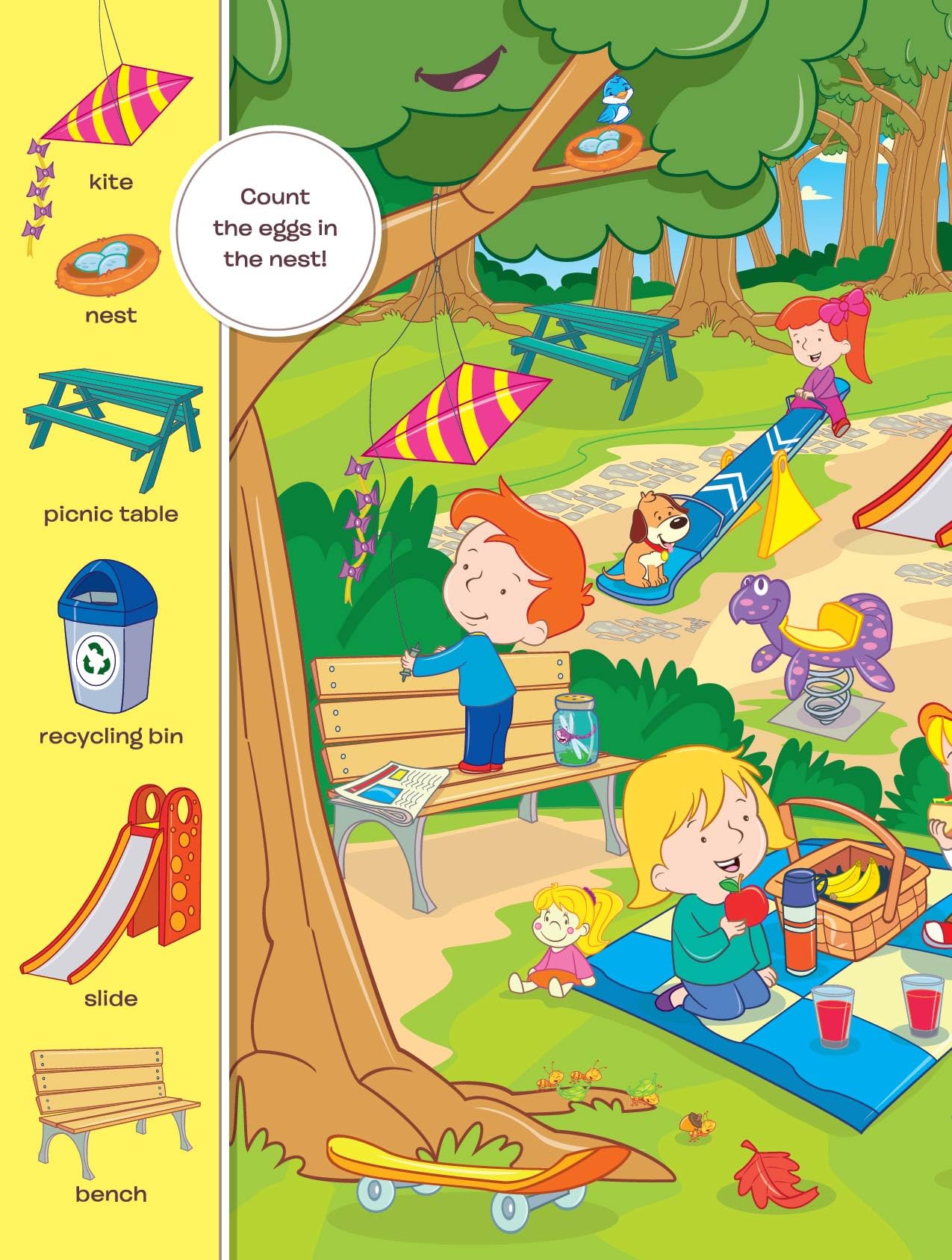 Search and Find Sticker Books for Kids Ages 3-5: Outdoor Play - Boost Learning with Hidden Pictures & 50+ Stickers!