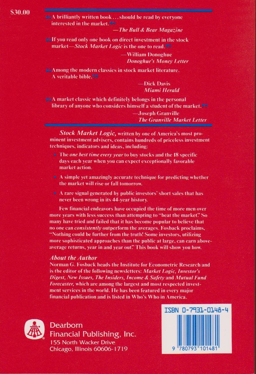Stock Market Logic: A Sophisticated Approach to Profits on Wall Street